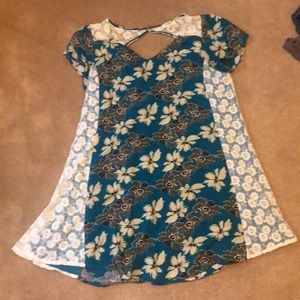 Blue lacy blouse